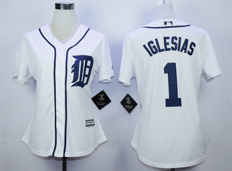 Jose Iglesias Detroit Tigers white jersey