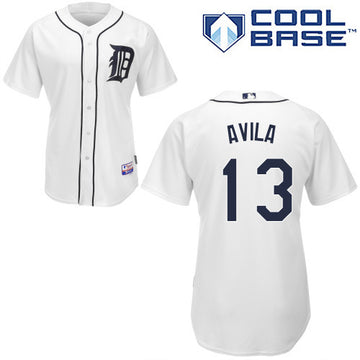 Alex Avila Detroit Tigers white jersey