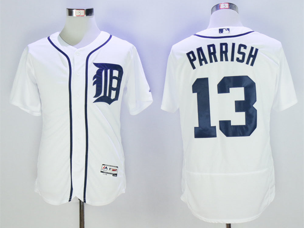 Lance Parrish Detroit Tigers white jersey