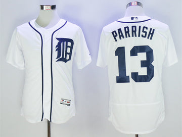 Lance Parrish Detroit Tigers white jersey