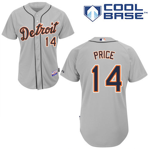 David Price Detroit Tigers grey jersey