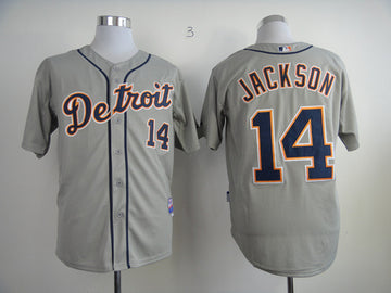 Jackson Detroit Tigers grey jersey