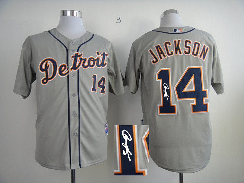 Jackson Detroit Tigers grey jersey