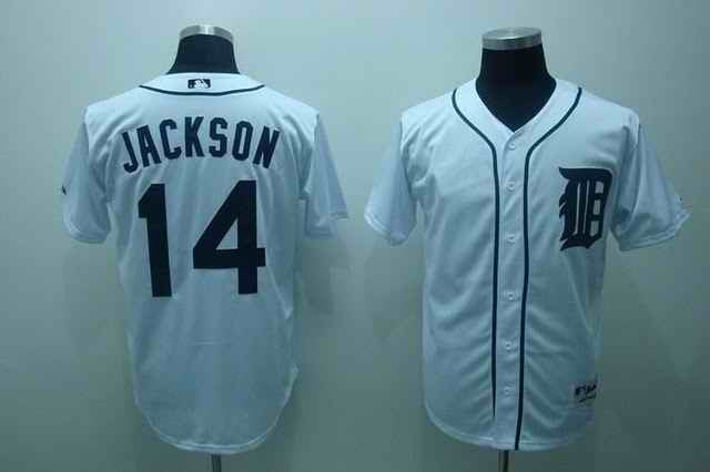 Jackson Detroit Tigers white jersey