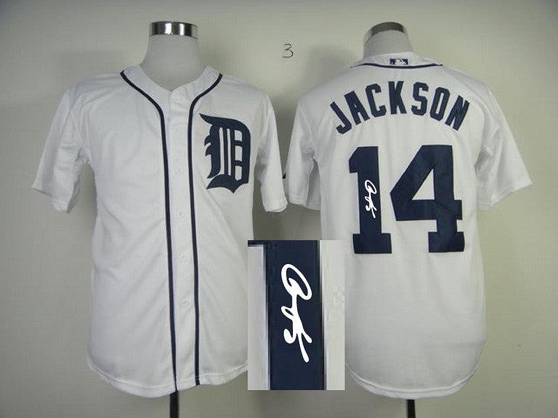 Jackson Detroit Tigers white jersey