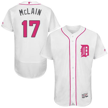 Denny McLain Detroit Tigers white Authentic jersey