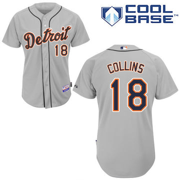 Tyler Collins Detroit Tigers grey jersey