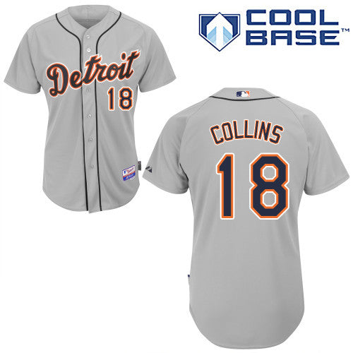 Tyler Collins Detroit Tigers grey jersey