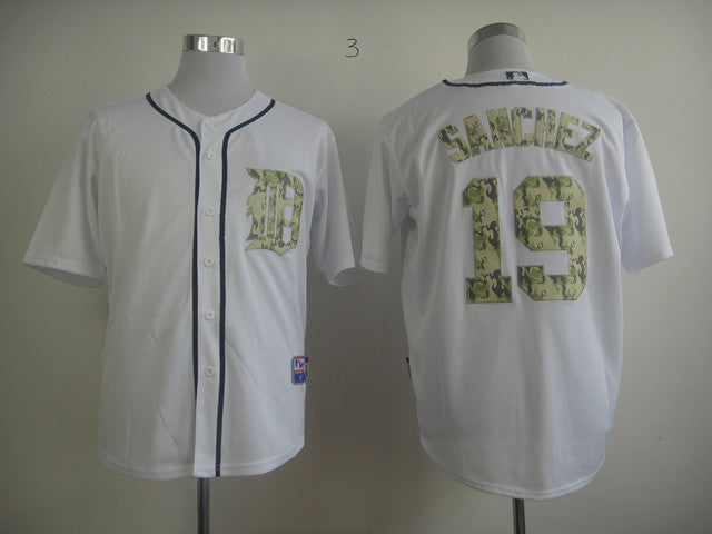 Sanchez White Detroit Tigers camo Camo jersey
