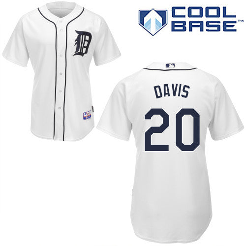 Rajai Davis Detroit Tigers white jersey