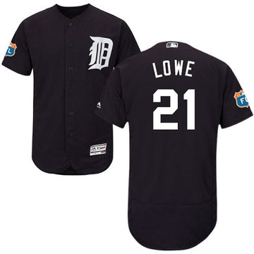 Mark Lowe Detroit Tigers navy jersey
