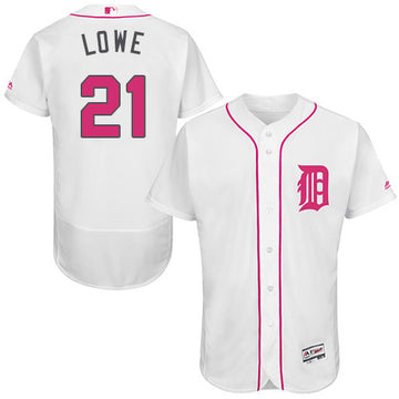 Mark Lowe Detroit Tigers white jersey