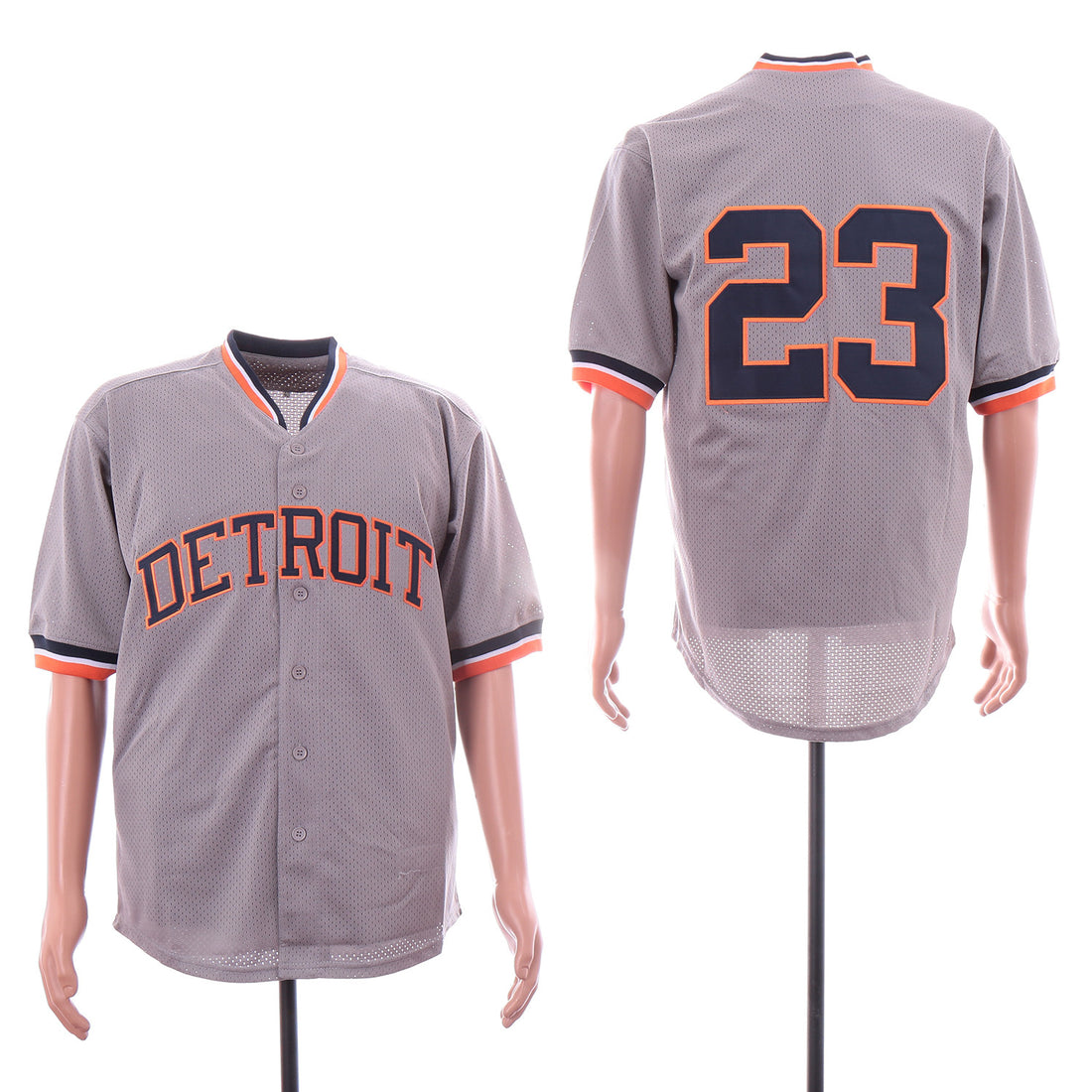 Kirk Gibson Detroit Tigers gray jersey