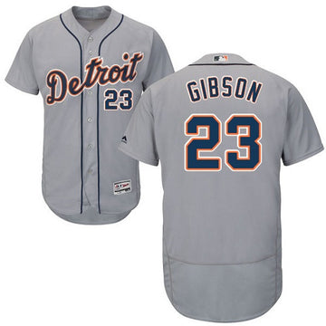 Kirk Gibson Detroit Tigers gray jersey