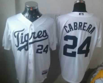 Cabrera Detroit Tigers white jersey