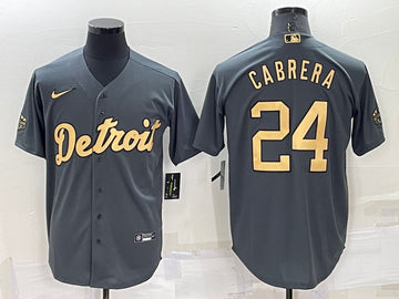 Miguel Cabrera Detroit Tigers charcoal All-Star jersey