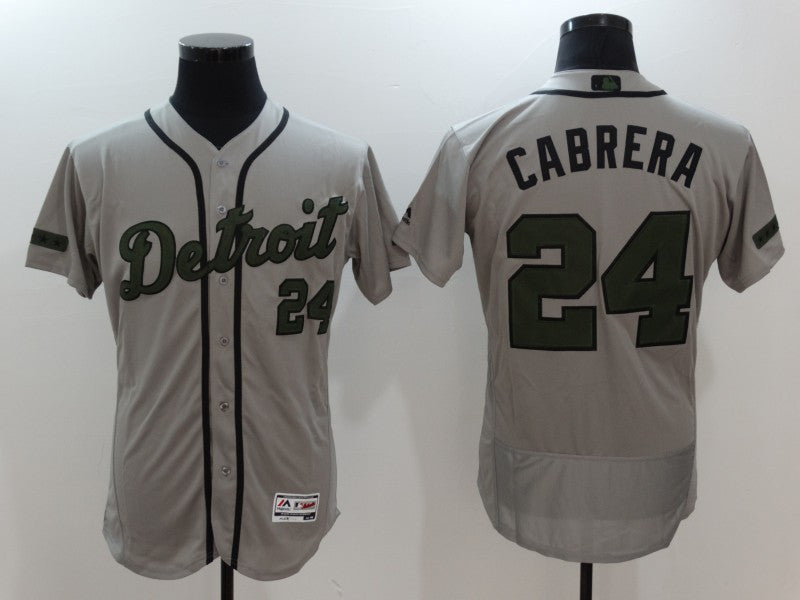 Miguel Cabrera Detroit Tigers gray jersey