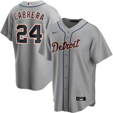 Miguel Cabrera Detroit Tigers gray jersey