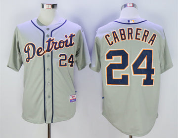 Miguel Cabrera Detroit Tigers grey jersey