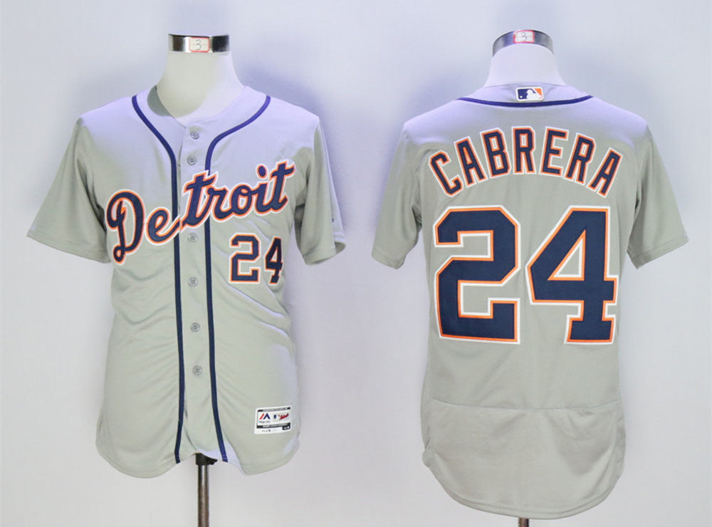 Miguel Cabrera Detroit Tigers grey jersey