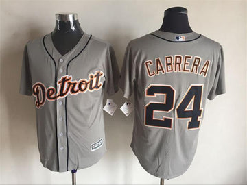 Miguel Cabrera Detroit Tigers grey jersey