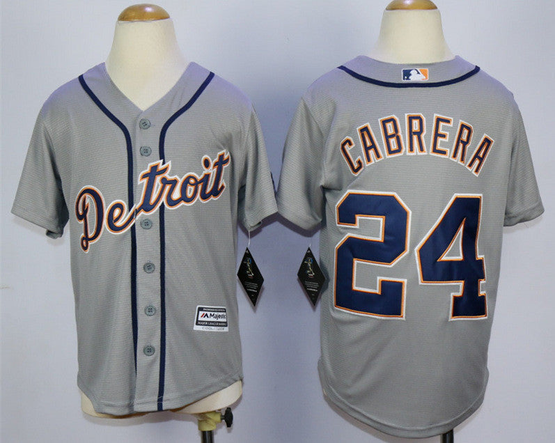 Miguel Cabrera Detroit Tigers grey jersey