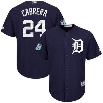 Miguel Cabrera Detroit Tigers navy jersey