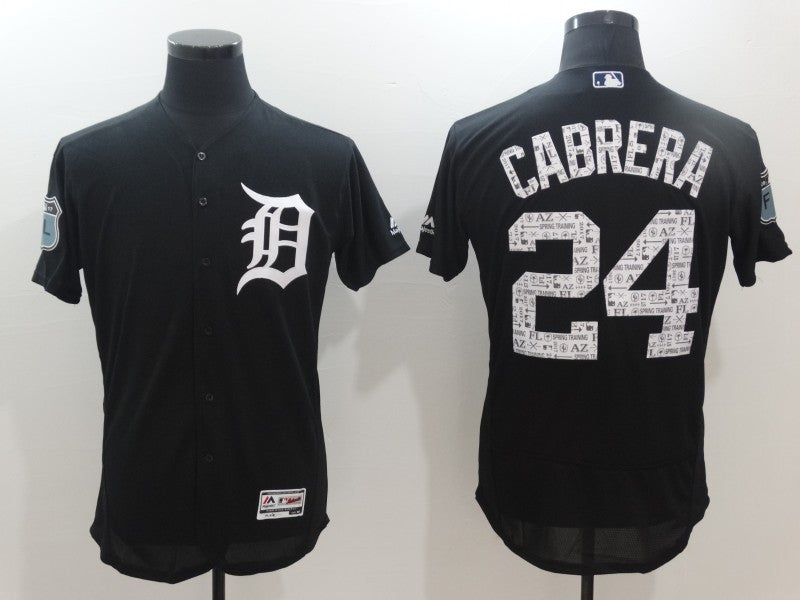 Miguel Cabrera Detroit Tigers navy jersey