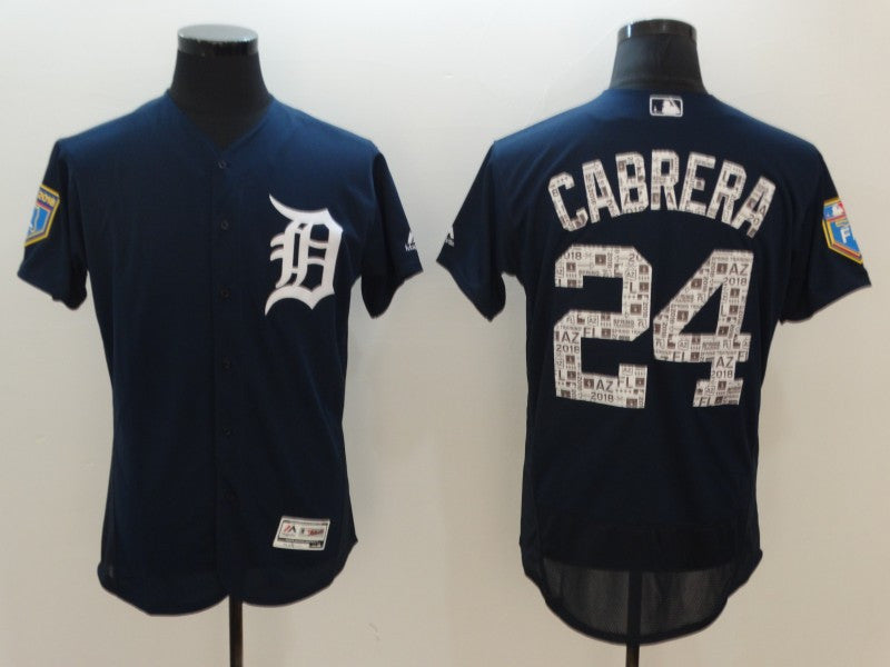 Miguel Cabrera Detroit Tigers navy jersey