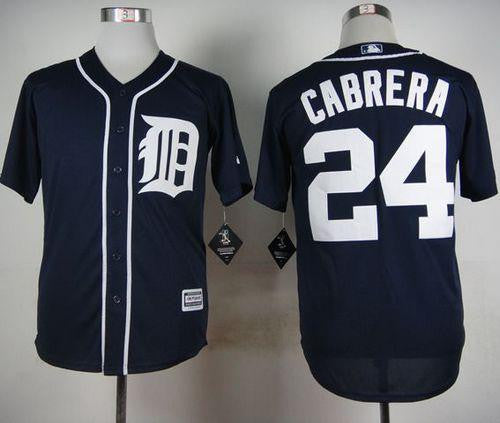 Miguel Cabrera Detroit Tigers navy jersey