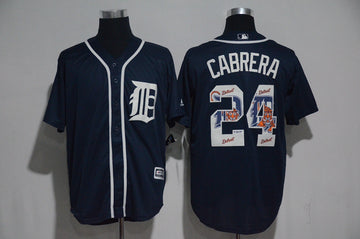 Miguel Cabrera Detroit Tigers navy jersey