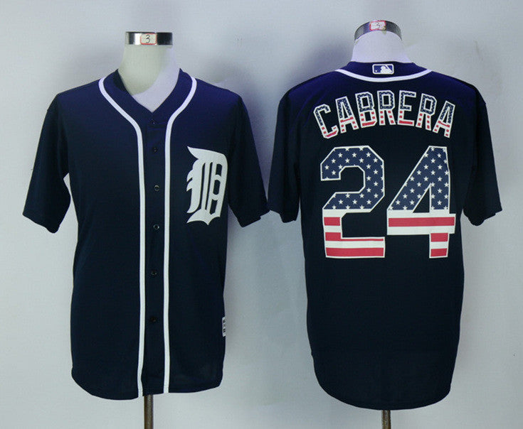 Miguel Cabrera Detroit Tigers navy jersey
