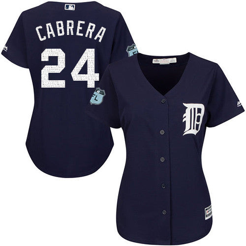 Miguel Cabrera Detroit Tigers navy jersey