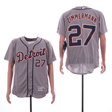 Jordan Zimmermann Detroit Tigers gray jersey