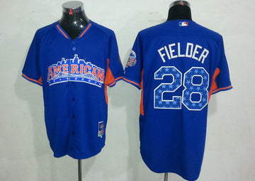 Fielder Detroit Tigers blue jersey