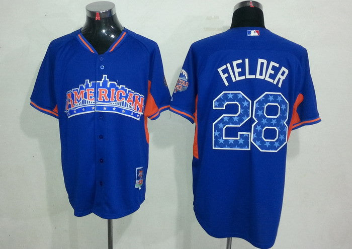 Fielder Detroit Tigers blue jersey