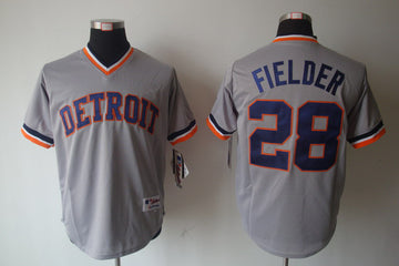 Fielder Detroit Tigers grey jersey