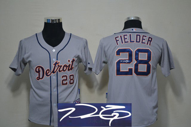 Fielder Detroit Tigers grey jersey