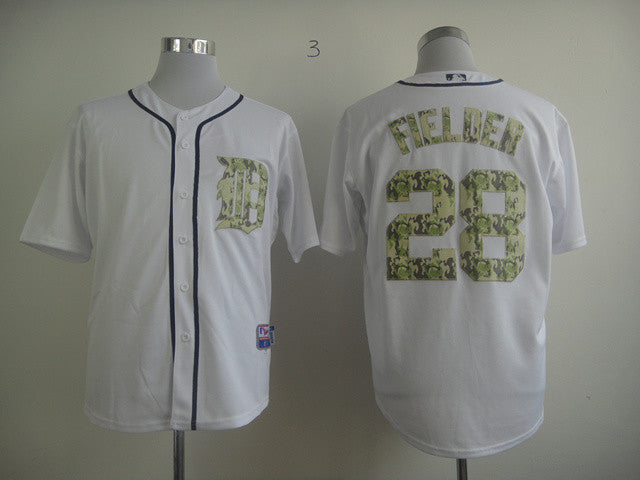 Fielder White Detroit Tigers camo Camo jersey