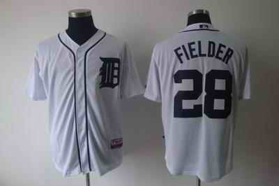 Fielder Detroit Tigers white jersey