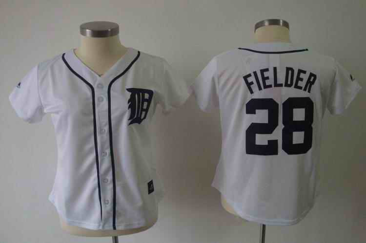 Fielder Detroit Tigers white jersey