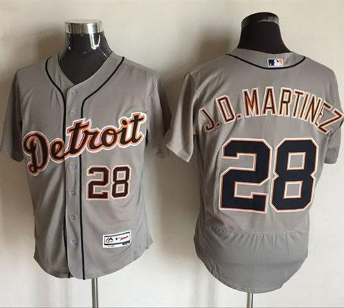 J. D. Martinez Detroit Tigers grey Authentic jersey