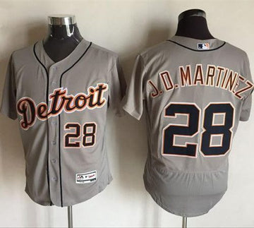 J. D. Martinez Detroit Tigers grey Authentic jersey