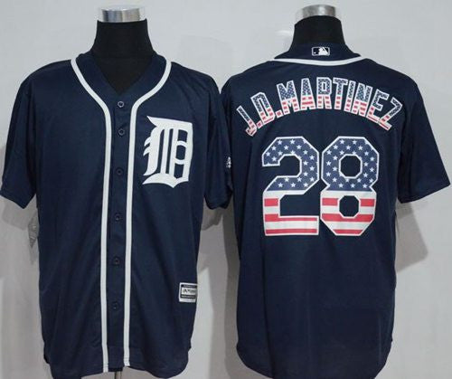 J. D. Martinez Detroit Tigers navy Fashion jersey