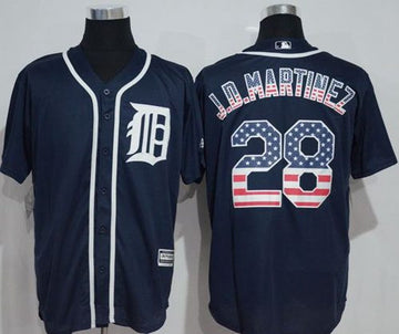 J. D. Martinez Detroit Tigers navy Fashion jersey