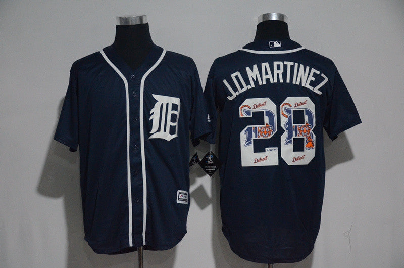 J.D. Martinez Detroit Tigers navy jersey