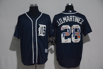 J.D. Martinez Detroit Tigers navy jersey