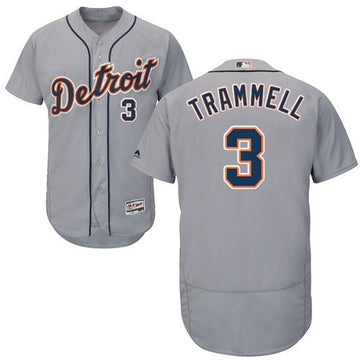 Alan Trammell Detroit Tigers gray jersey