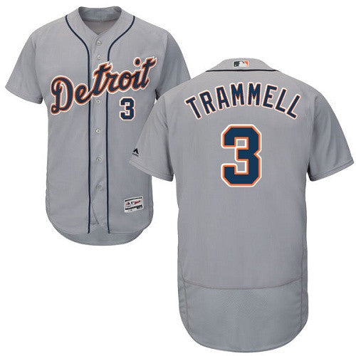 Alan Trammell Detroit Tigers gray jersey