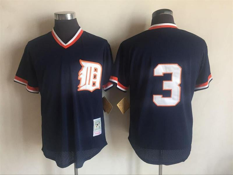 Alan Trammell Detroit Tigers navy Cooperstown jersey
